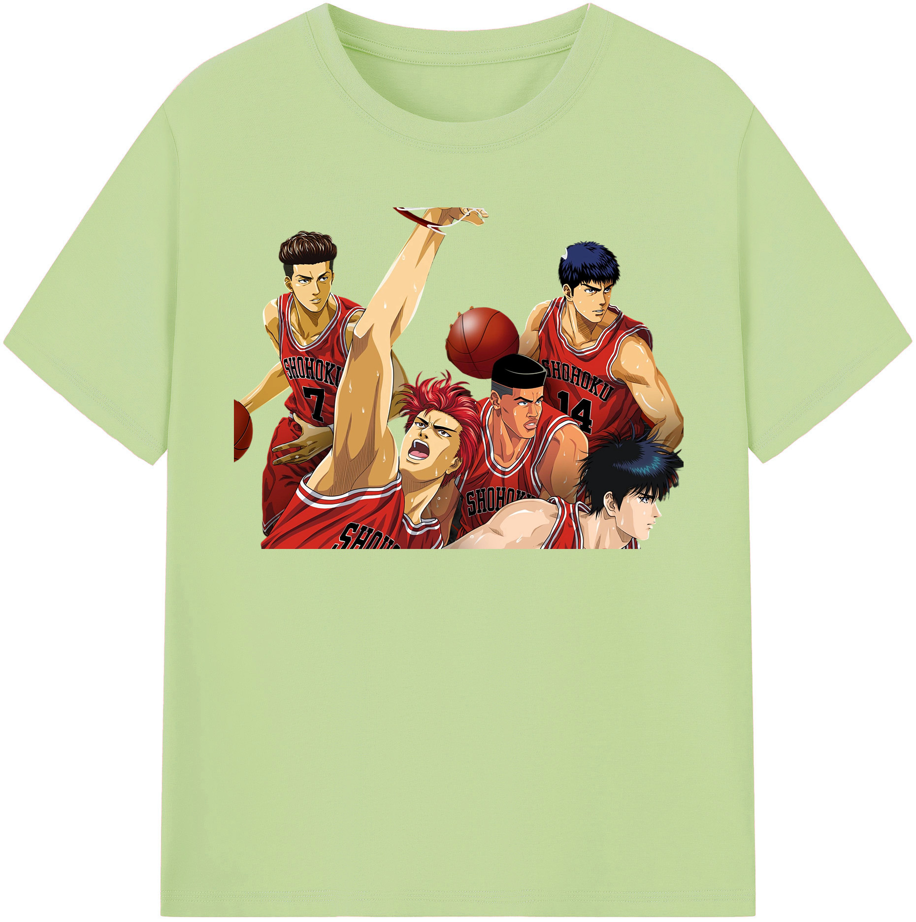（画像用） SLAM DUNK／スラムダンク 綿100％半袖Tシャツ（フロントプリント）